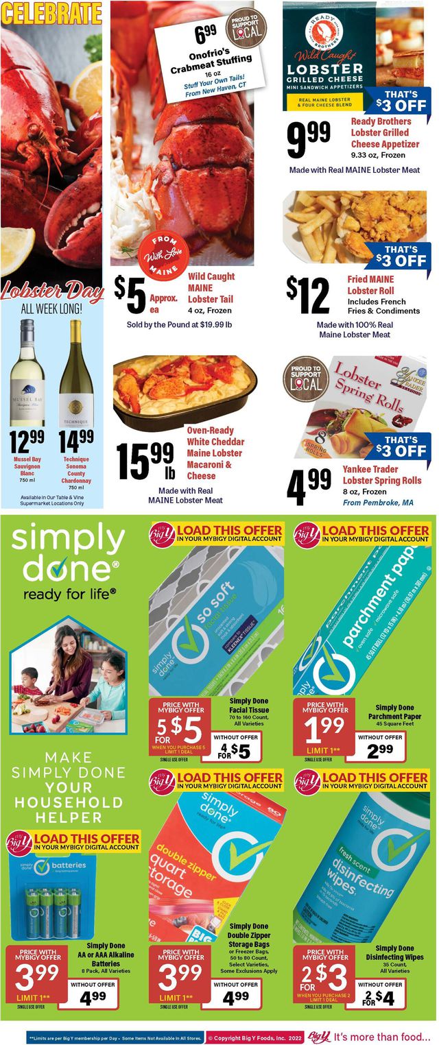 Big Y Ad from 09/22/2022