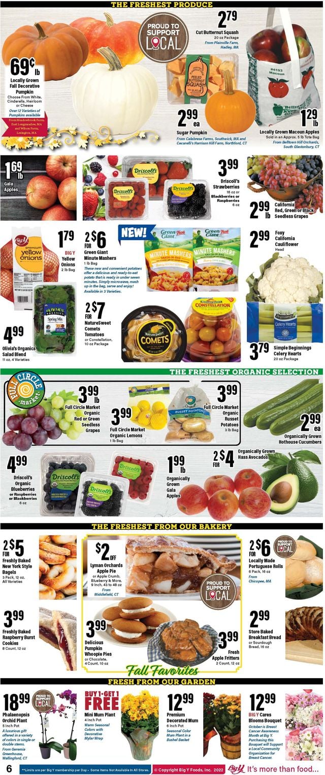 Big Y Ad from 09/29/2022
