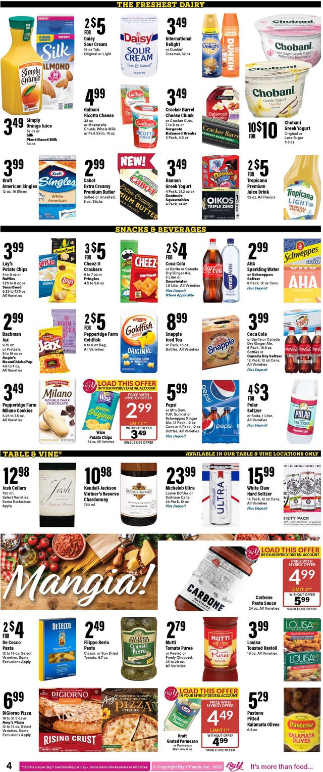 Big Y Ad from 10/06/2022