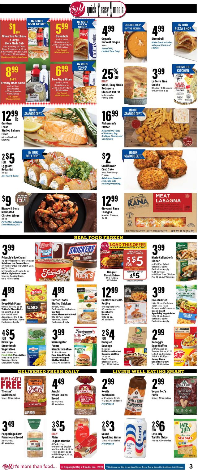 Big Y Ad from 10/20/2022