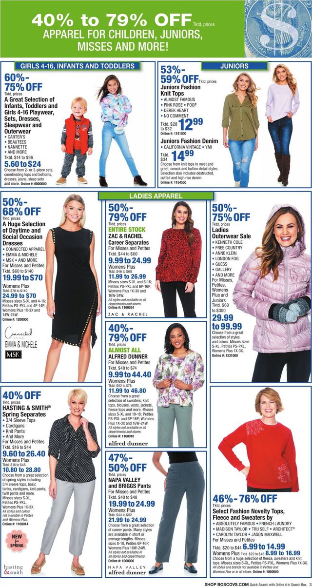 Boscov's Ad from 01/10/2020