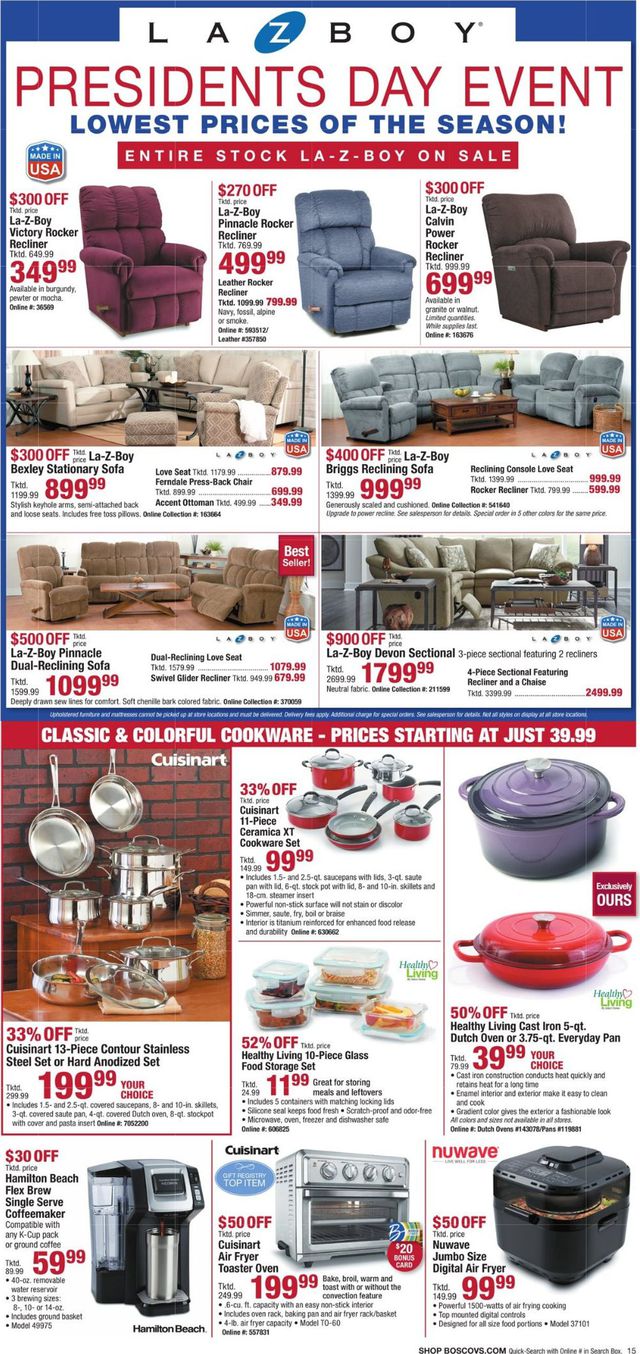 Boscov's Ad from 02/02/2020