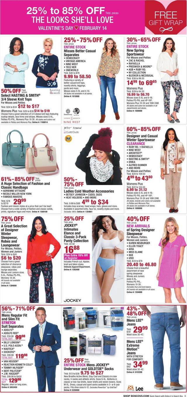 Boscov's Ad from 02/06/2020