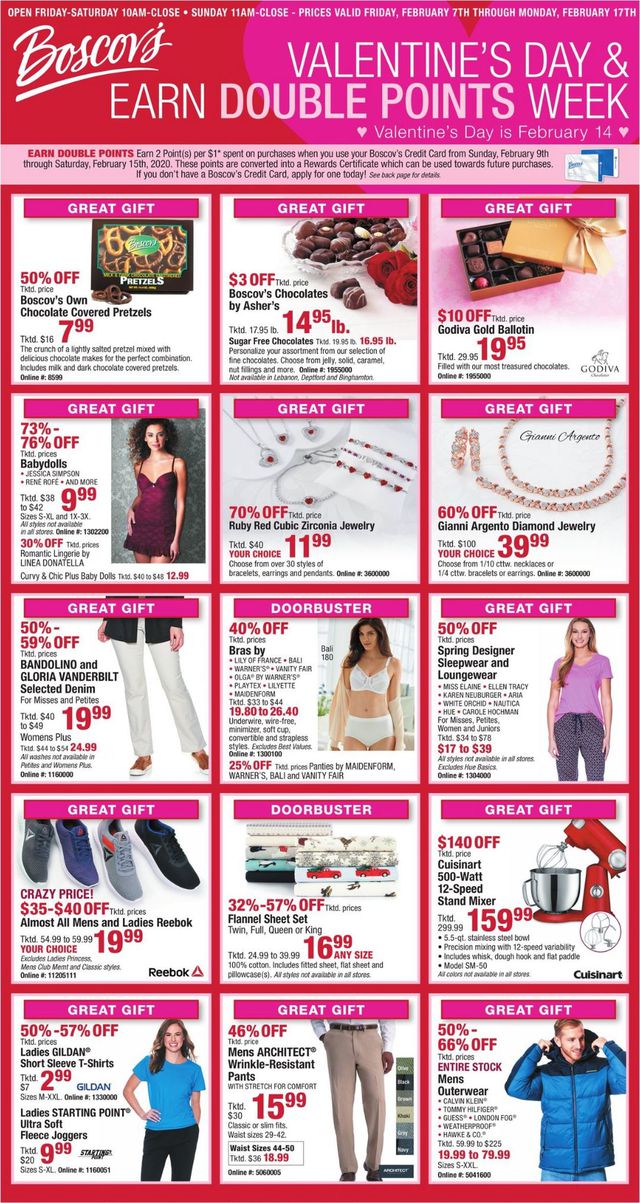Boscov's Ad from 02/07/2020