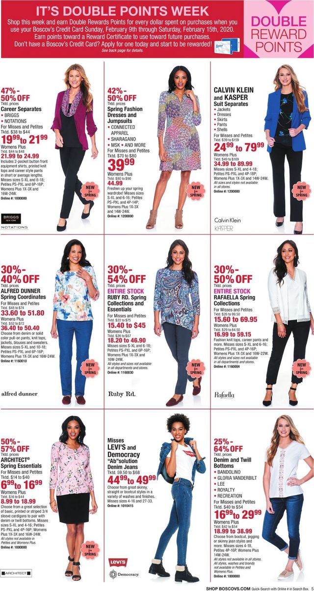 Boscov's Ad from 02/07/2020