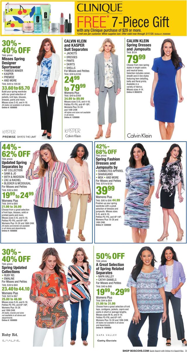 Boscov's Ad from 03/12/2020