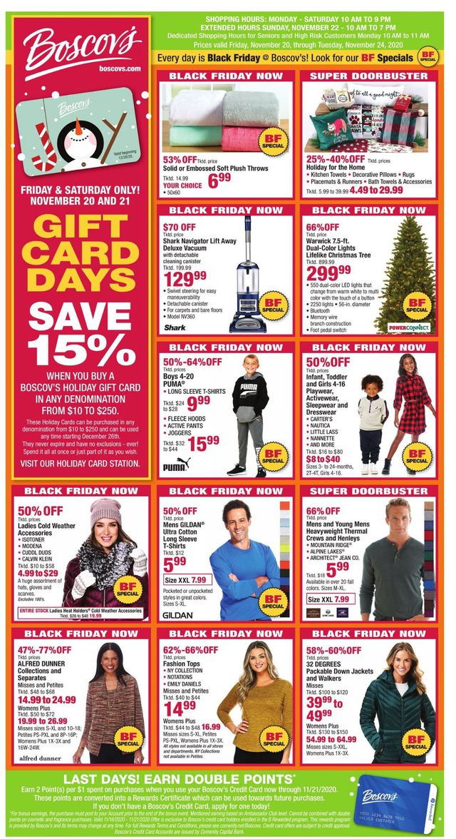 Boscov's Ad from 11/20/2020