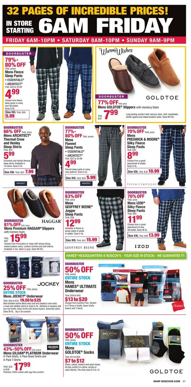 Boscov's Ad from 11/25/2020