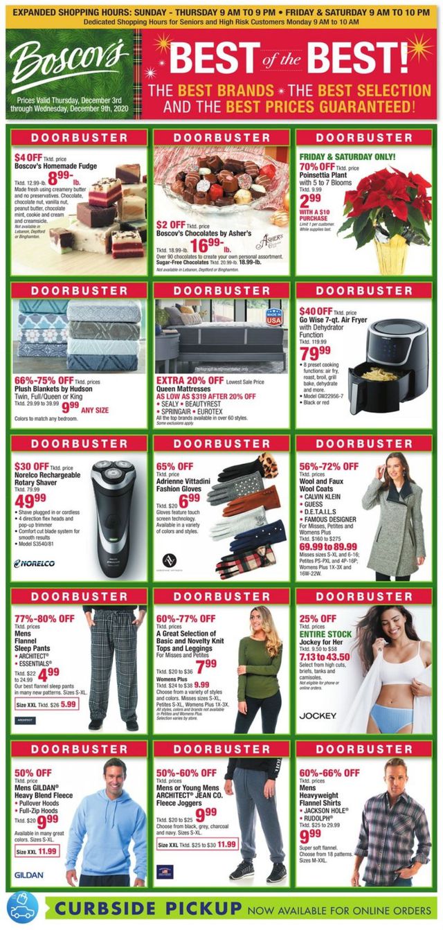 Boscov's Ad from 12/03/2020