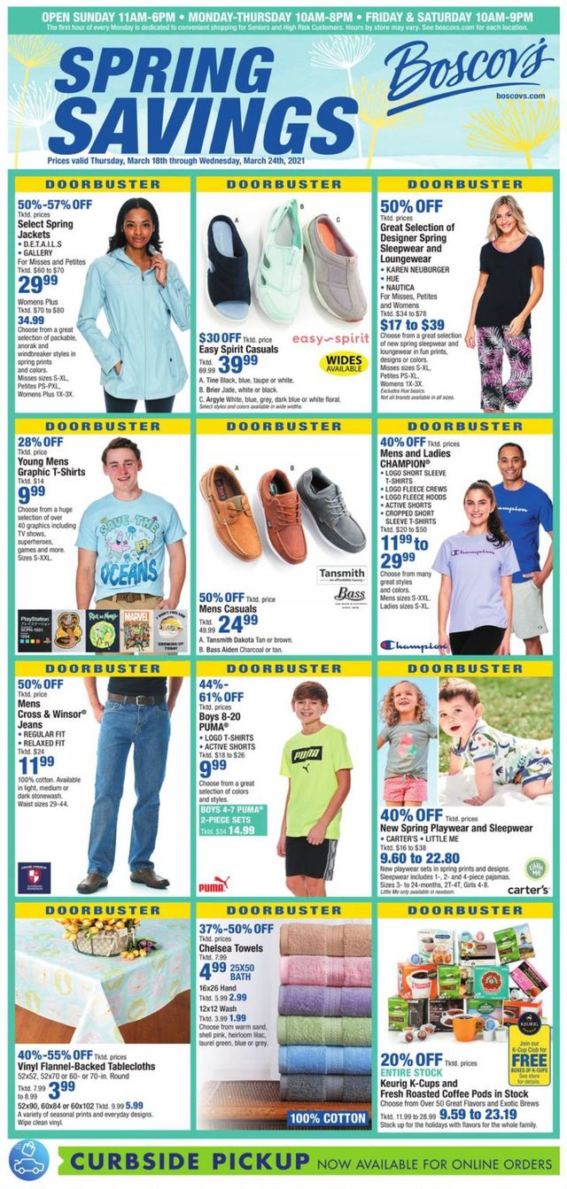 Boscov's Ad from 03/18/2021