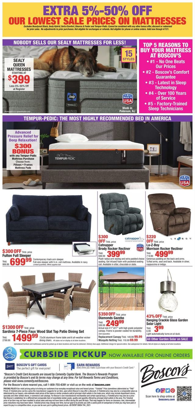Boscov's Ad from 04/01/2021