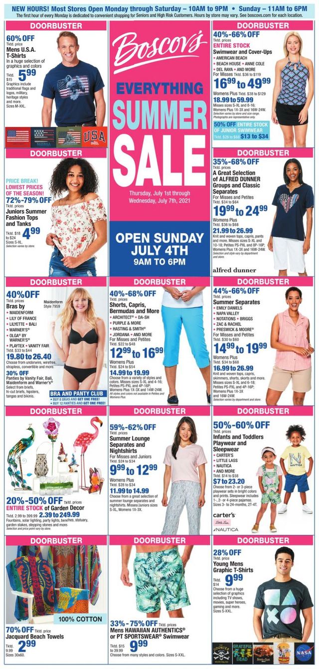 Boscov's Ad from 07/01/2021