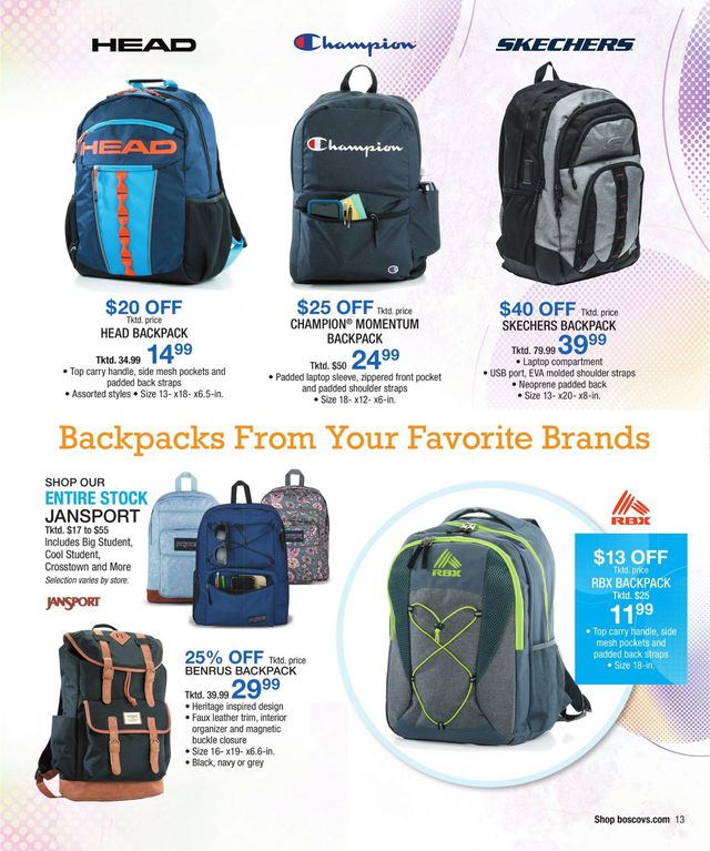 Boscov's Ad from 07/08/2021