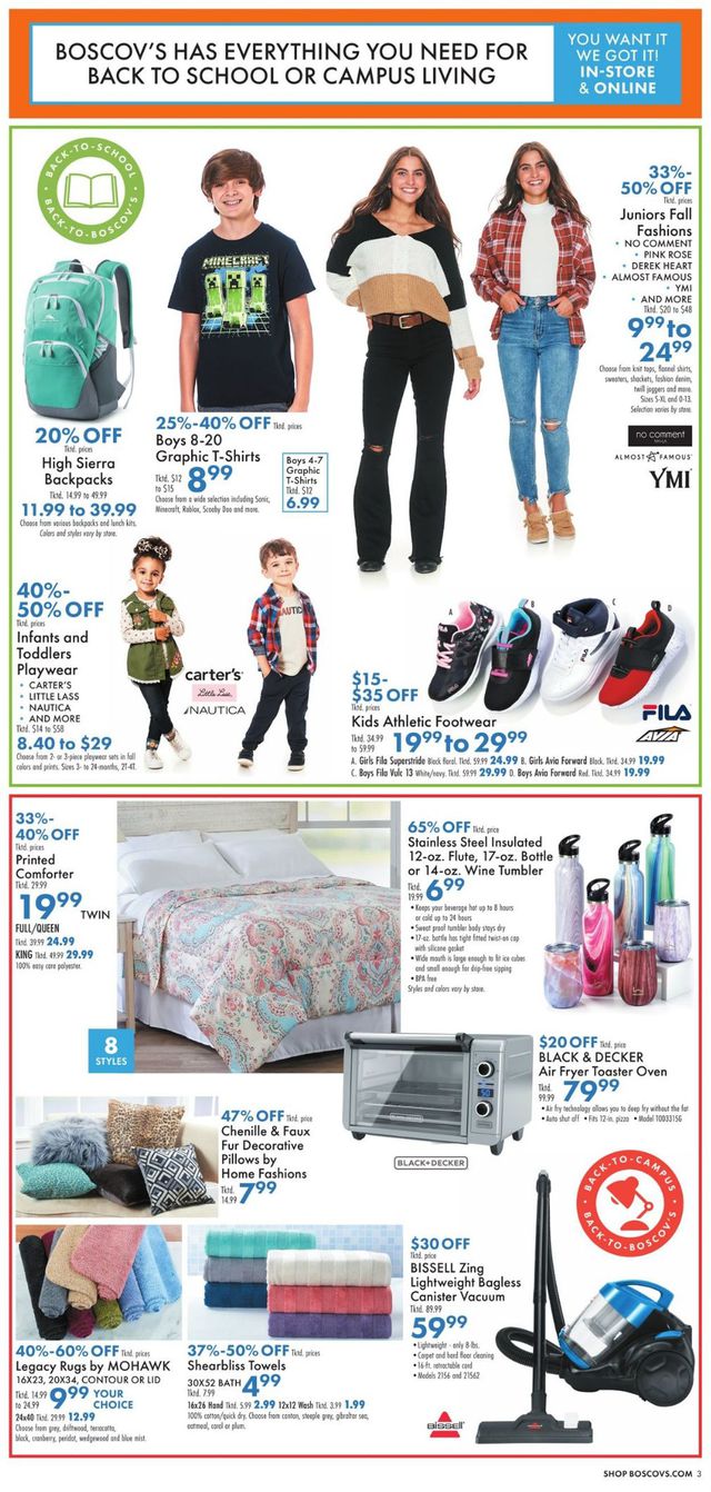 Boscov's Ad from 08/05/2021