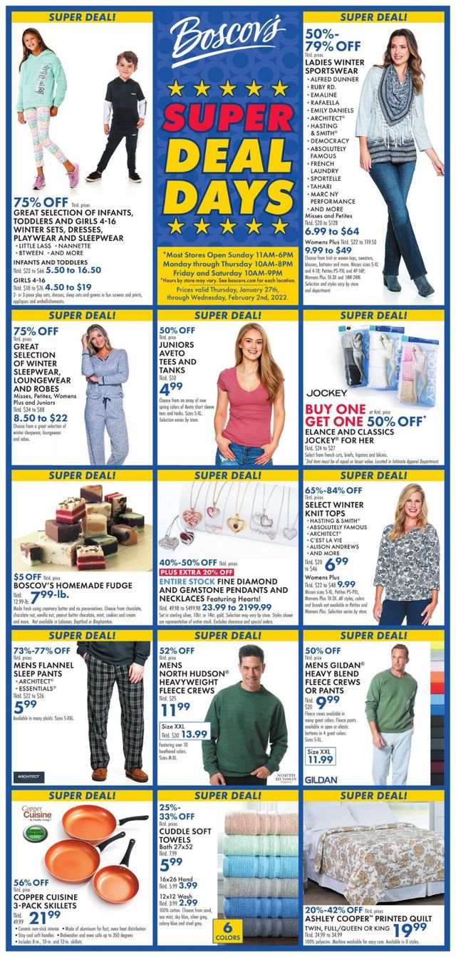 Boscov's Ad from 01/27/2022