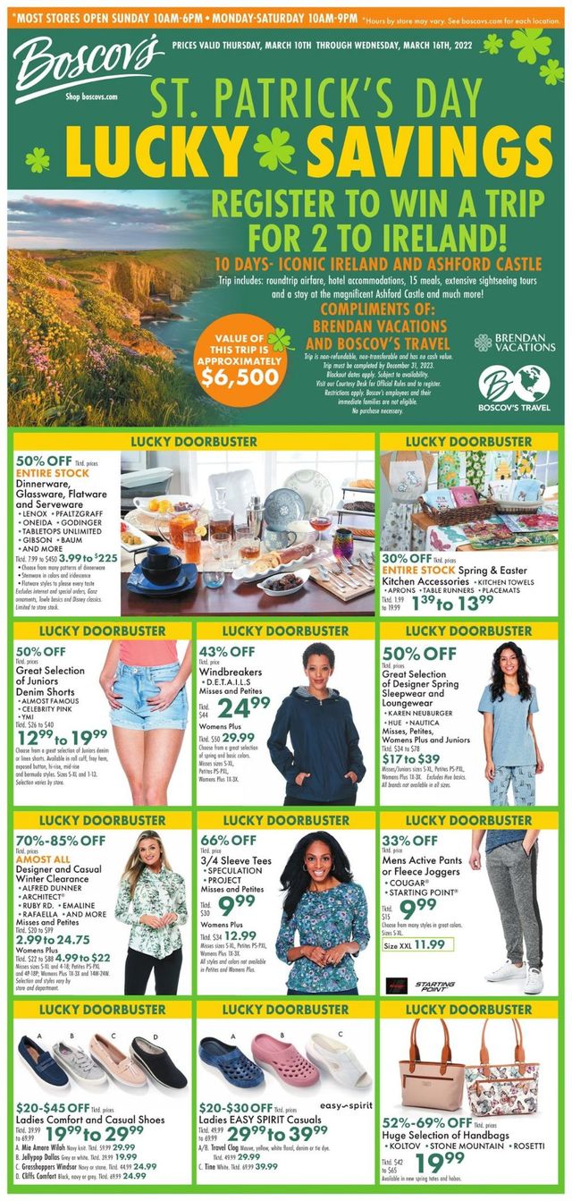 Boscov's Ad from 03/10/2022