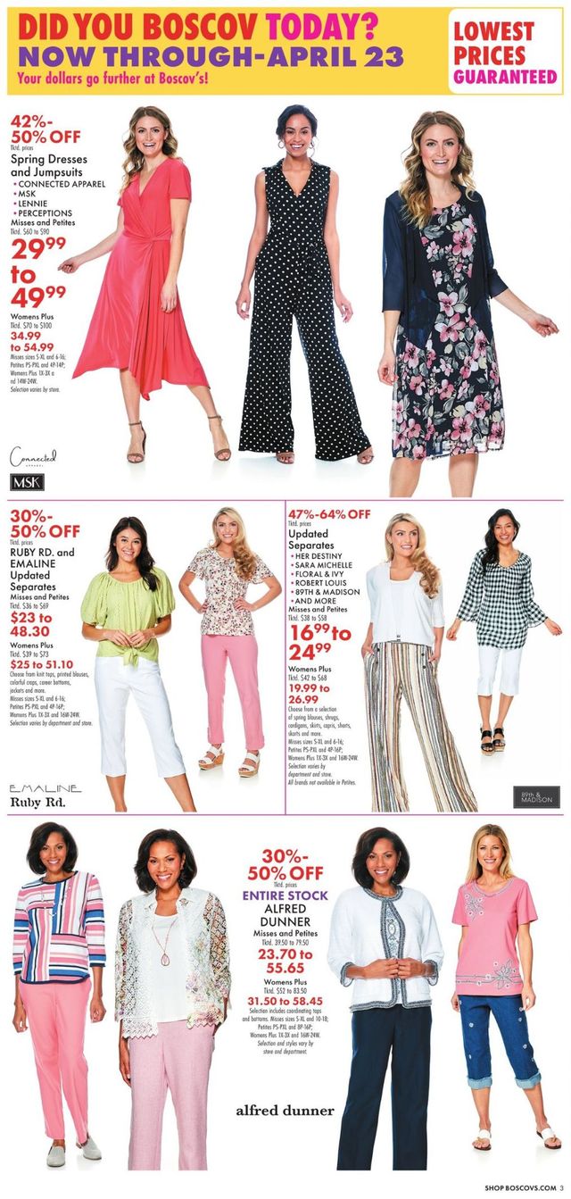 Boscov's Ad from 03/31/2022