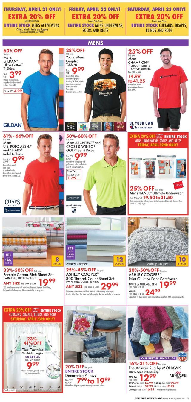Boscov's Ad from 04/21/2022