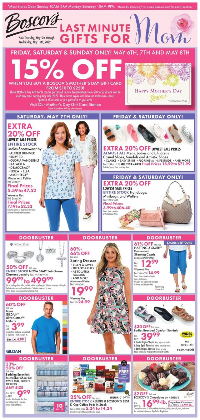 Boscov's Ad from 05/05/2022