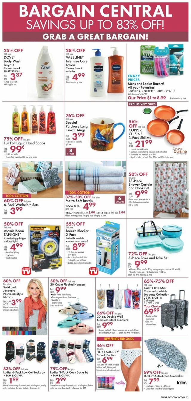 Boscov's Ad from 09/29/2022