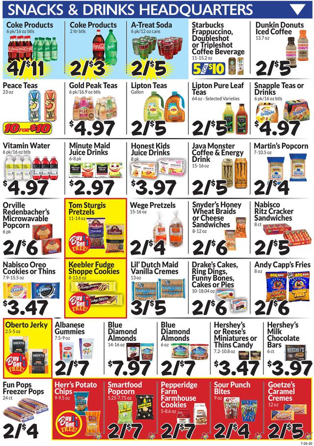 Boyer's Food Markets Ad from 07/26/2020