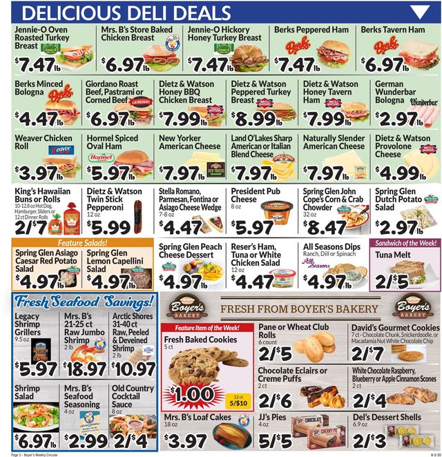 Boyer's Food Markets Ad from 08/02/2020