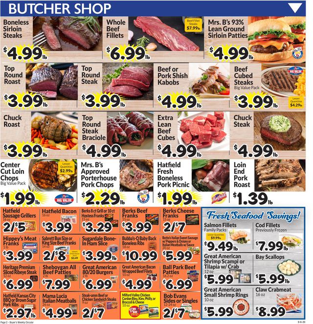 Boyer's Food Markets Ad from 09/06/2020