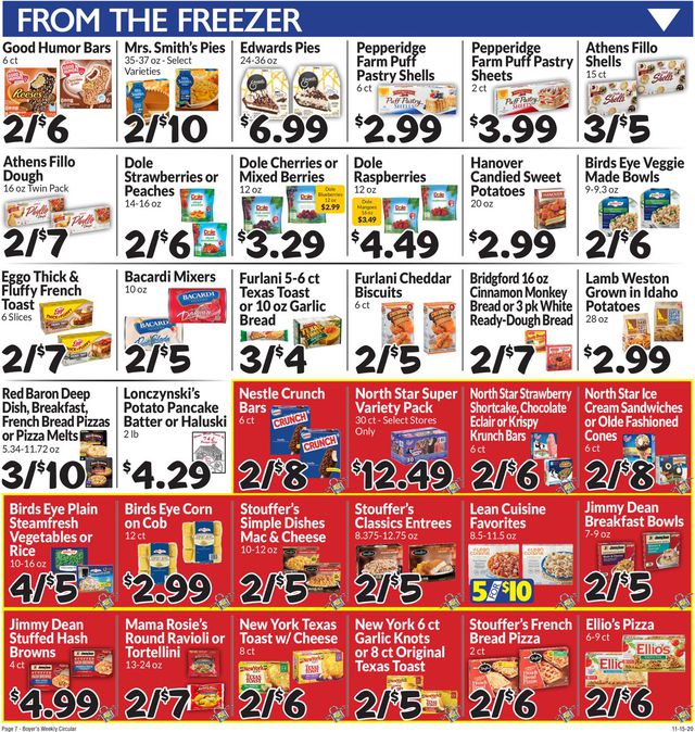 Boyer's Food Markets Ad from 11/15/2020