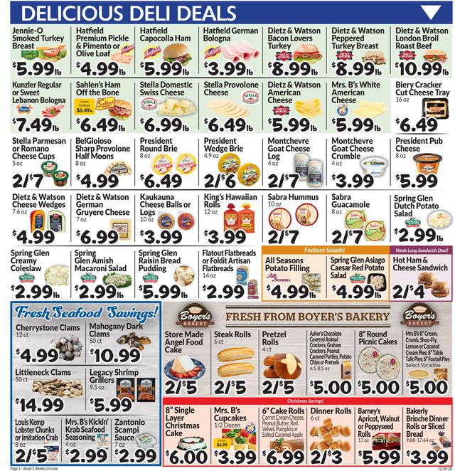 Boyer's Food Markets Ad from 12/20/2020