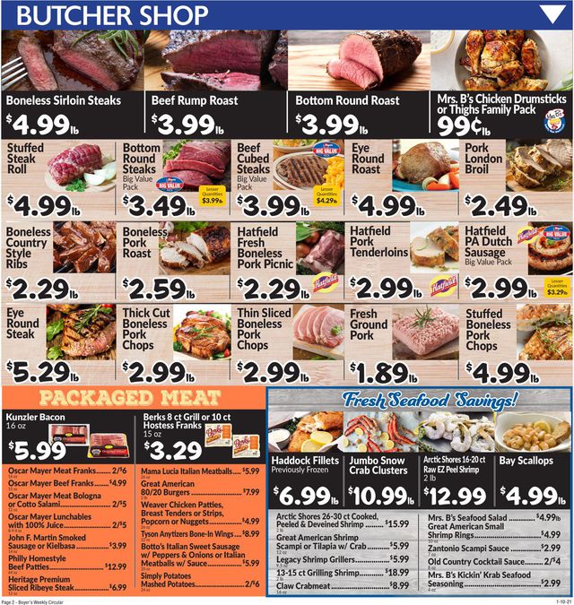 Boyer's Food Markets Ad from 01/10/2021