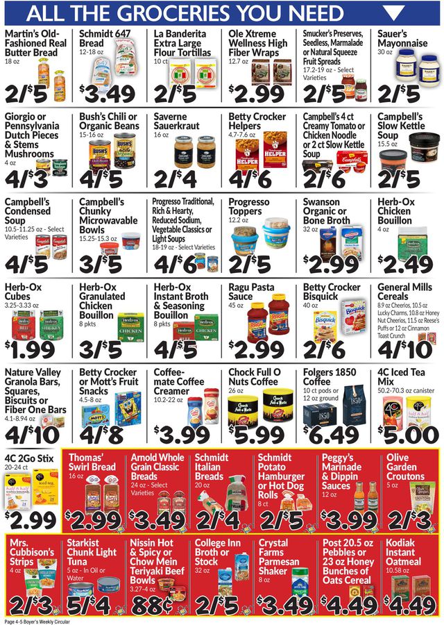 Boyer's Food Markets Ad from 01/17/2021