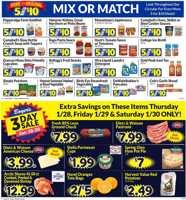 Boyer's Food Markets Ad from 01/24/2021