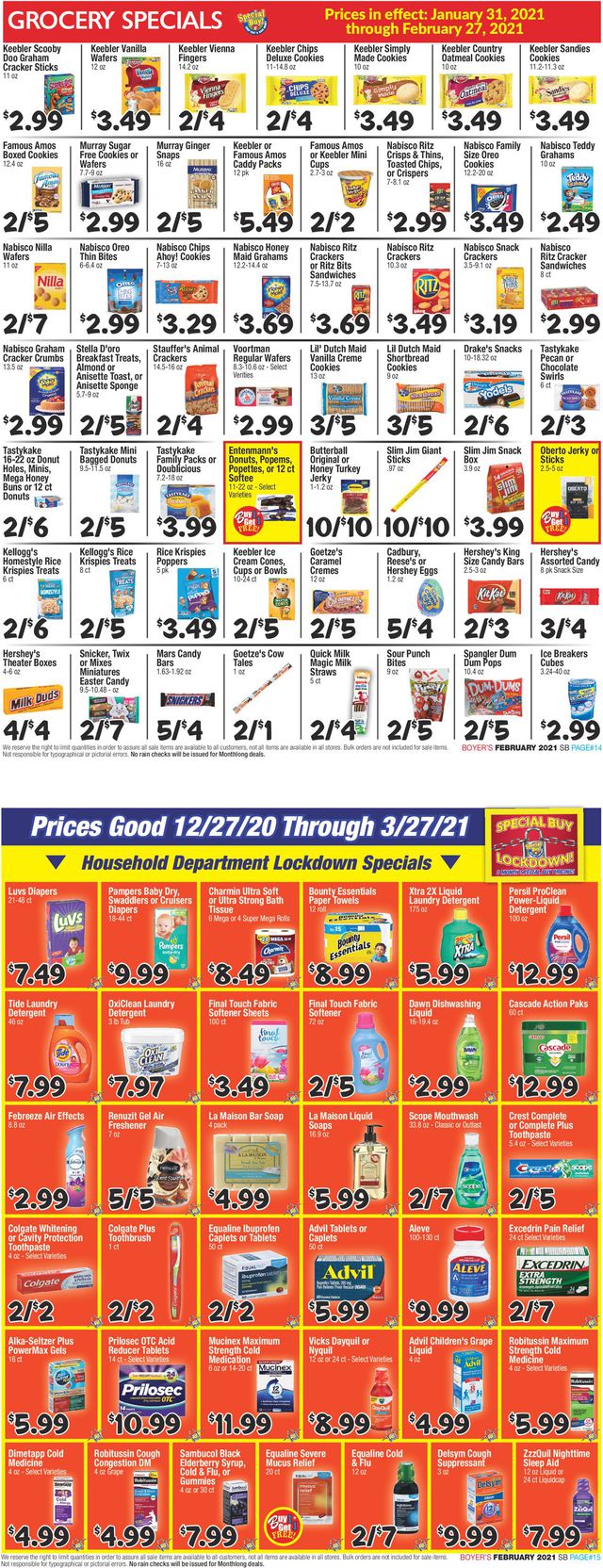 Boyer's Food Markets Ad from 02/27/2021