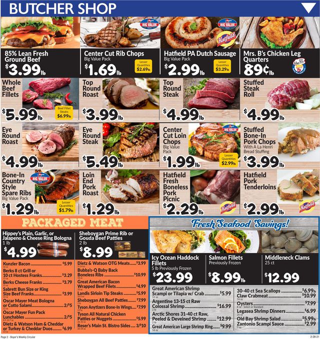 Boyer's Food Markets Ad from 02/28/2021