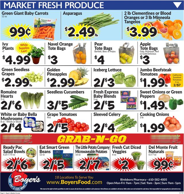Boyer's Food Markets Ad from 03/07/2021