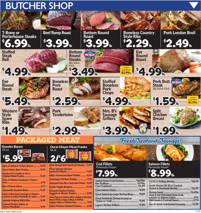 Boyer's Food Markets Ad from 04/04/2021