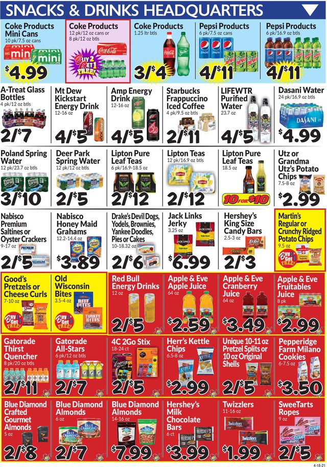Boyer's Food Markets Ad from 04/18/2021