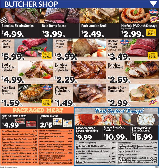 Boyer's Food Markets Ad from 05/02/2021