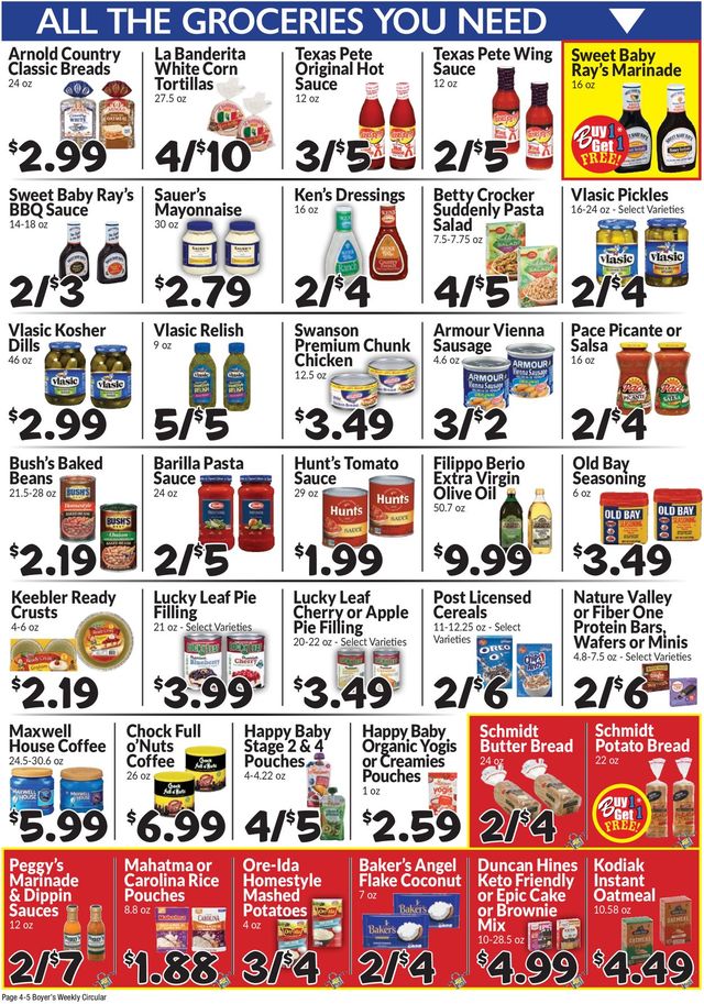 Boyer's Food Markets Ad from 07/04/2021