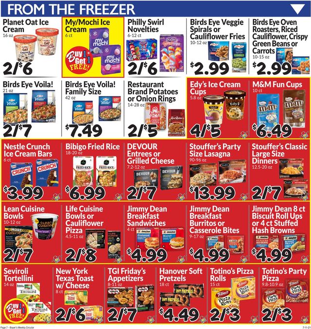 Boyer's Food Markets Ad from 07/11/2021