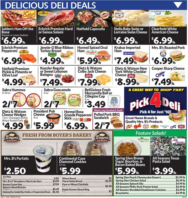 Boyer's Food Markets Ad from 07/25/2021