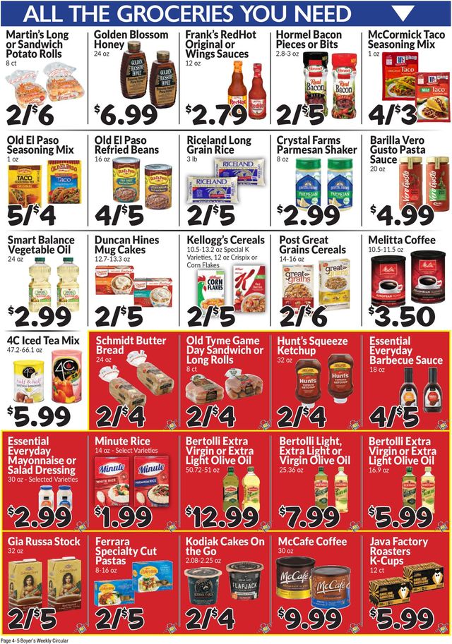Boyer's Food Markets Ad from 08/01/2021