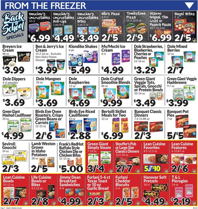 Boyer's Food Markets Ad from 08/08/2021