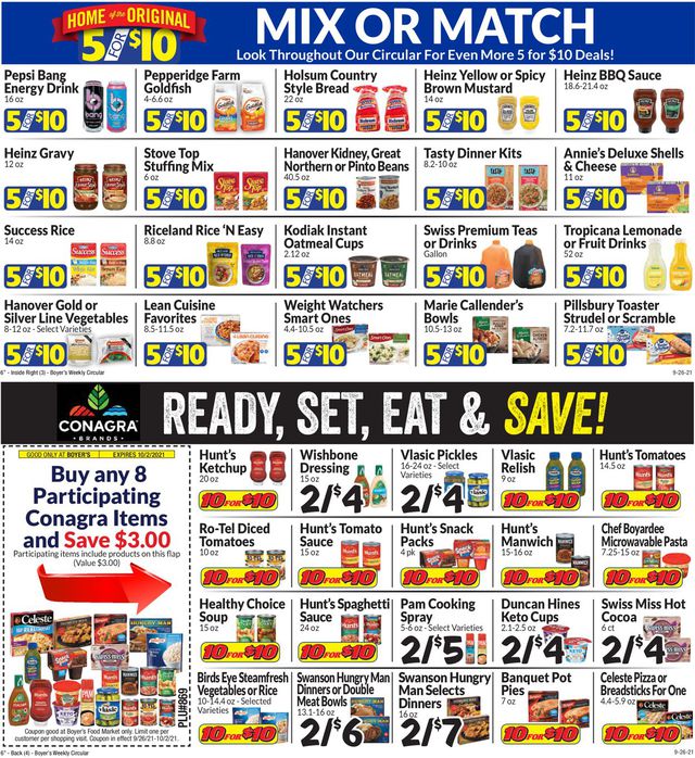 Boyer's Food Markets Ad from 09/26/2021