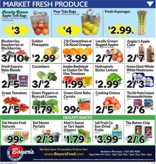 Boyer's Food Markets Ad from 10/03/2021