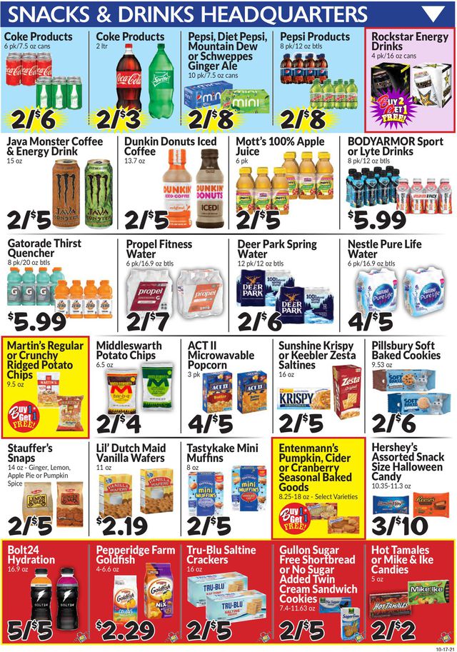 Boyer's Food Markets Ad from 10/17/2021