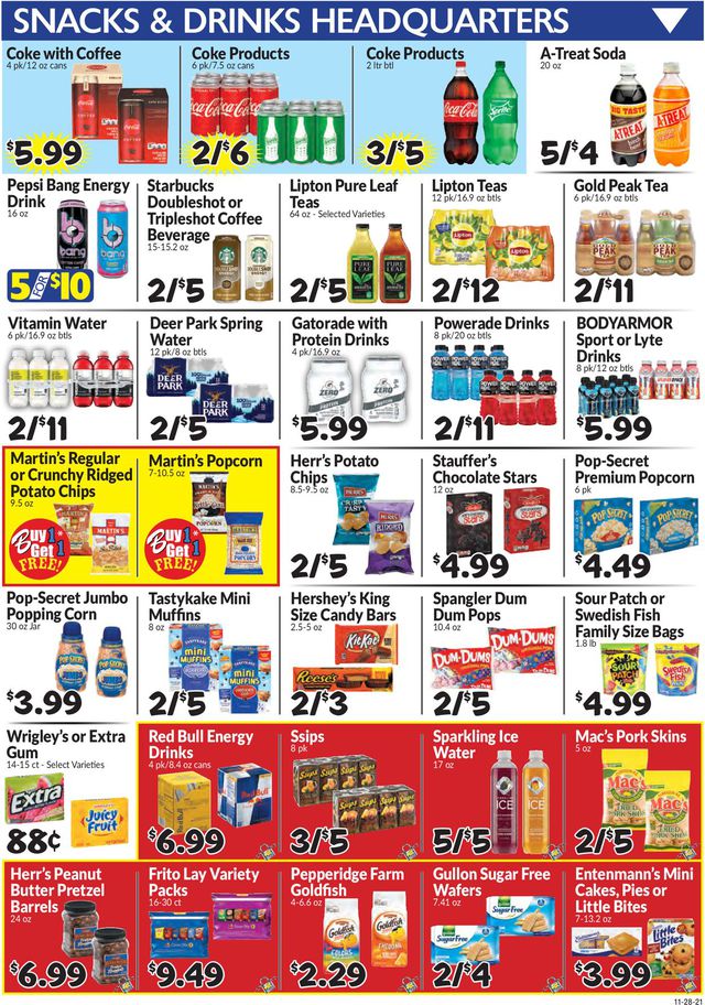 Boyer's Food Markets Ad from 11/28/2021