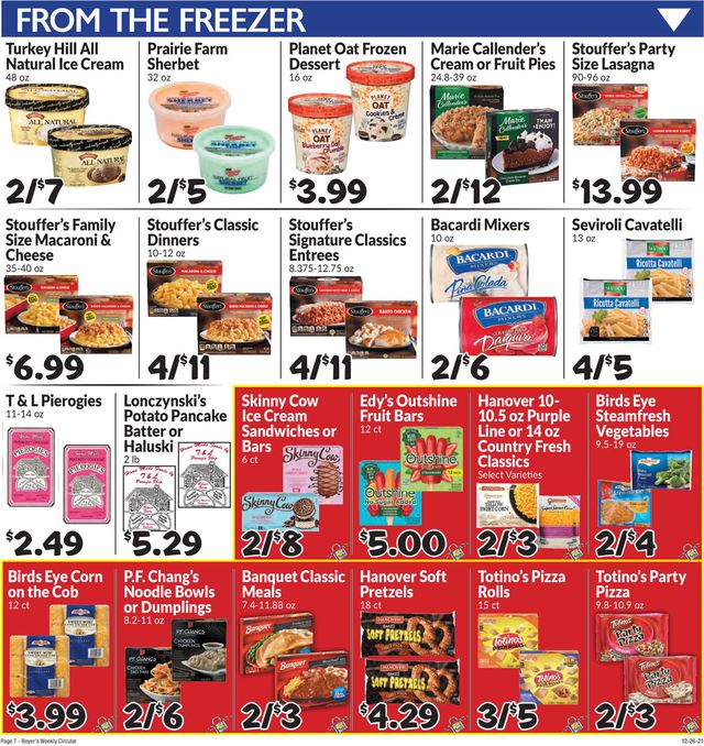 Boyer's Food Markets Ad from 12/26/2021