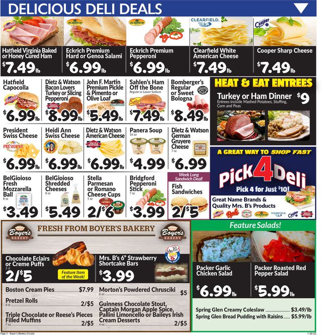 Boyer's Food Markets Ad from 01/30/2022