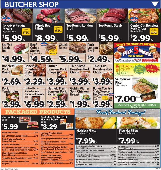 Boyer's Food Markets Ad from 02/13/2022